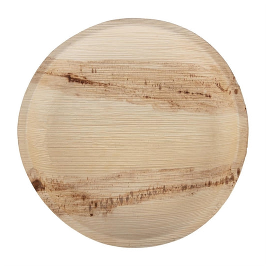 Fiesta Compostable Palm Leaf Plates Round 250mm (100 Pack) ht877