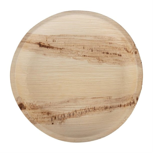 Fiesta Compostable Palm Leaf Plates Round 250mm (100 Pack) ht877