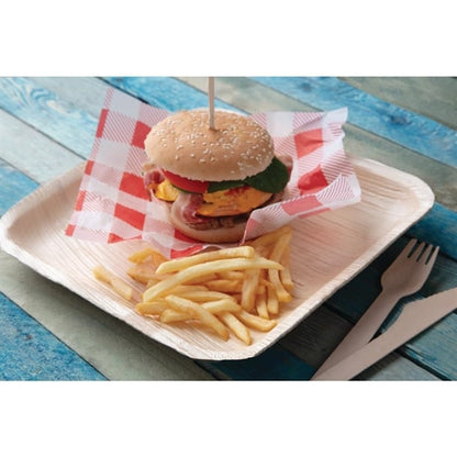 Fiesta Compostable Palm Leaf Plates Square 250mm (100 Pack) ht875