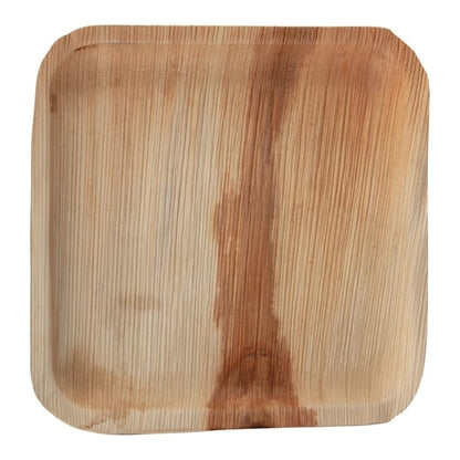Fiesta Compostable Palm Leaf Plates Square 250mm (100 Pack) ht875