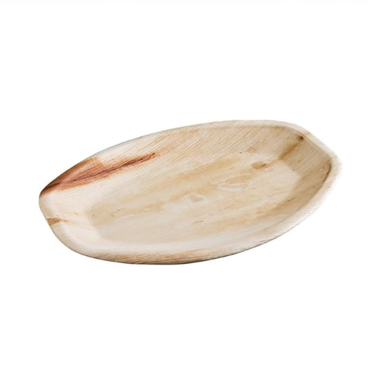 Fiesta Compostable Palm Leaf Oval Plates 360mm (100 Pack) ht876