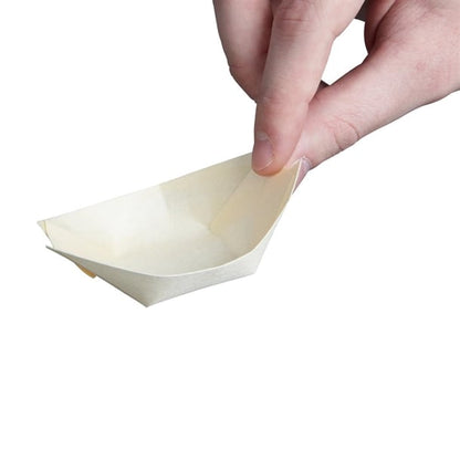 Fiesta Compostable Wooden Sushi Boats (100 Pack) p_dk383