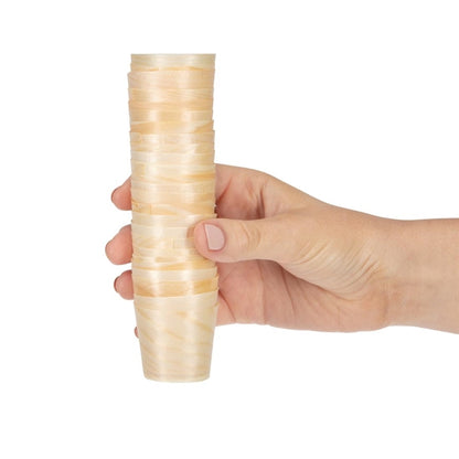 Fiesta Compostable Wooden Sauce Pots 38ml / 1.25oz (100 Pack) dk388