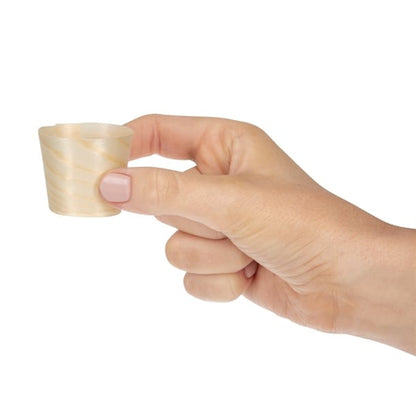 Fiesta Compostable Wooden Sauce Pots 38ml / 1.25oz (100 Pack) dk388