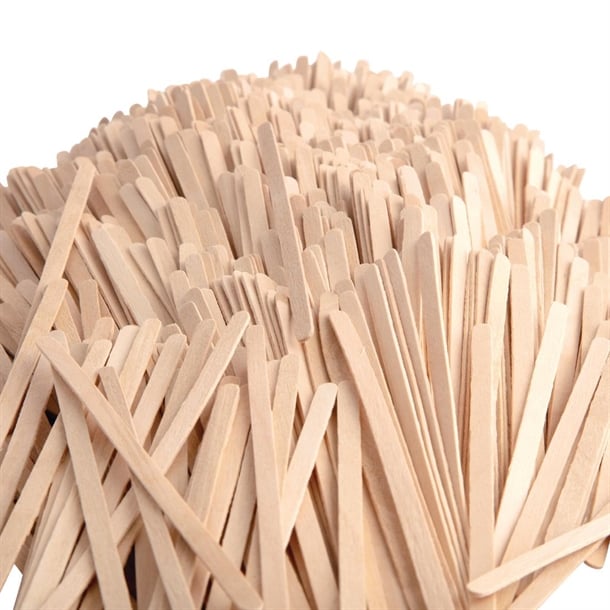 Fiesta Green Biodegradable Wooden Coffee Stirrers 140mm (1000 Pack) dk392