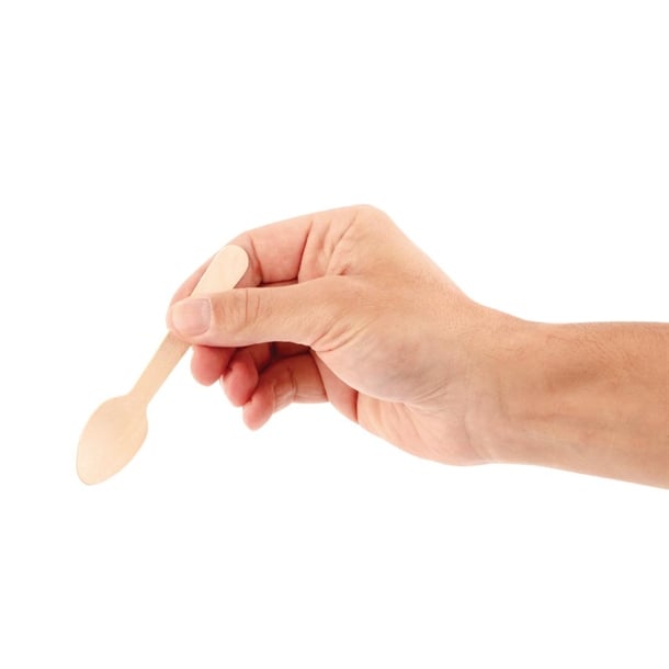 Fiesta Compostable Wooden Teaspoons (100 Pack) dk398