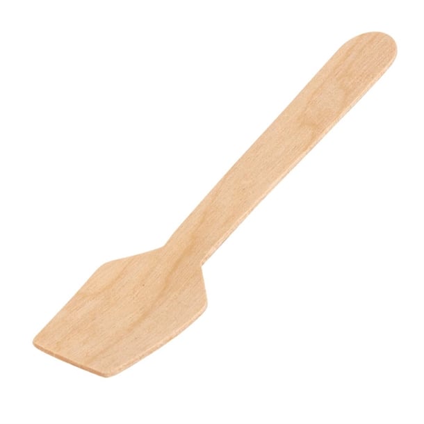 Fiesta Compostable Wooden Ice Cream Spoons (100 Pack) dk399