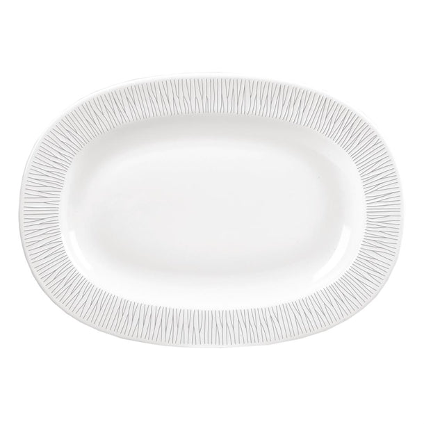 Churchill Bamboo Oval Dishes Large Rimmed 330mm (6 Pack) dk419