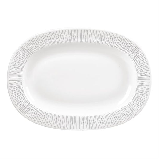 Churchill Bamboo Oval Dishes Medium Rimmed 279mm (6 Pack) dk420