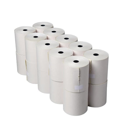 Olympia Non-Thermal 2ply White and Yellow Till Roll 76 x 70mm (20 Pack) dk596