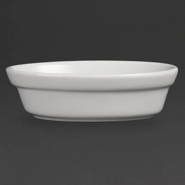 Olympia Whiteware Oval Pie Bowls 145mm (6 Pack) dk806
