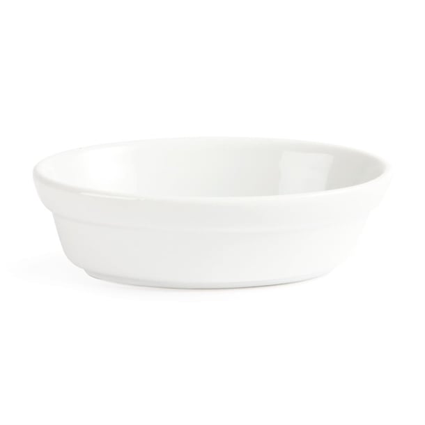 Olympia Whiteware Oval Pie Bowls 145mm (6 Pack) dk806