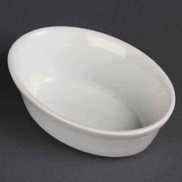 Olympia Whiteware Oval Pie Bowls 161mm (6 Pack) dk807