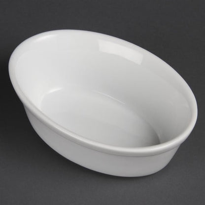 Olympia Whiteware Oval Pie Bowls 161mm (6 Pack) dk807