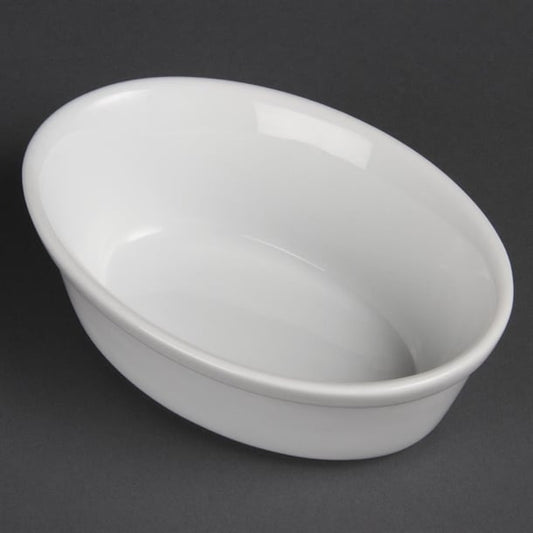 Olympia Whiteware Oval Pie Bowls 161mm (6 Pack) dk807