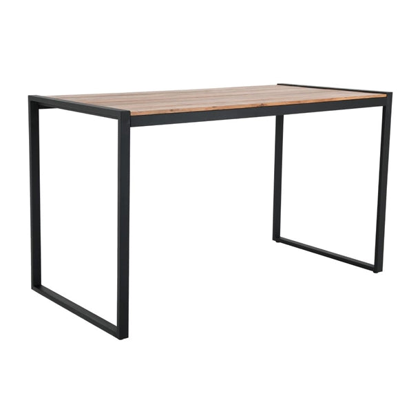 Bolero Steel and Acacia Industrial Bar Table 1800x900mm dk905