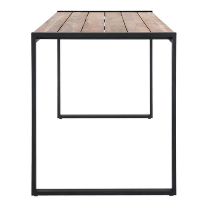 Bolero Steel and Acacia Industrial Bar Table 1800x900mm dk905