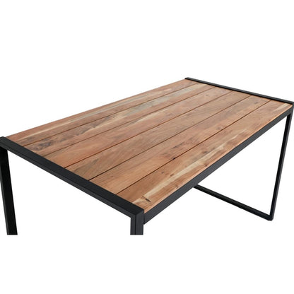 Bolero Steel and Acacia Industrial Bar Table 1800x900mm dk905