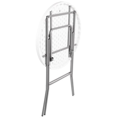 Bolero Round Poseur Folding Table White 800mm (Single) dl046