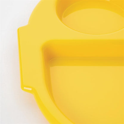 Olympia Kristallon Large Polypropylene Compartment Food Trays Yellow 374mm u039
