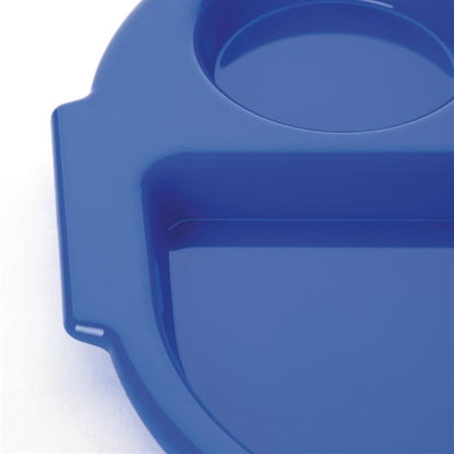 Olympia Kristallon Large Polypropylene Compartment Food Trays Blue 374mm u038
