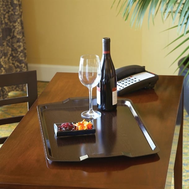 Cambro Venge Laminate Room Service Tray With Handles 640mm dl157