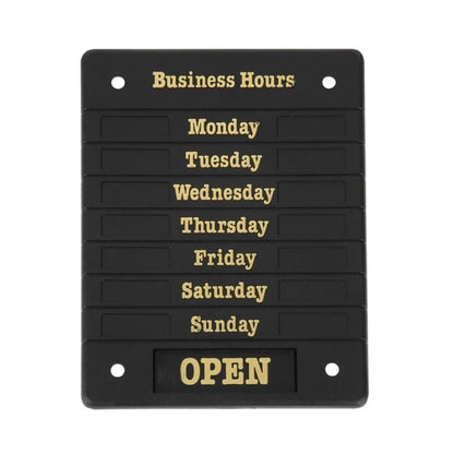Beaumont Adjustable Opening Hours Display dl226