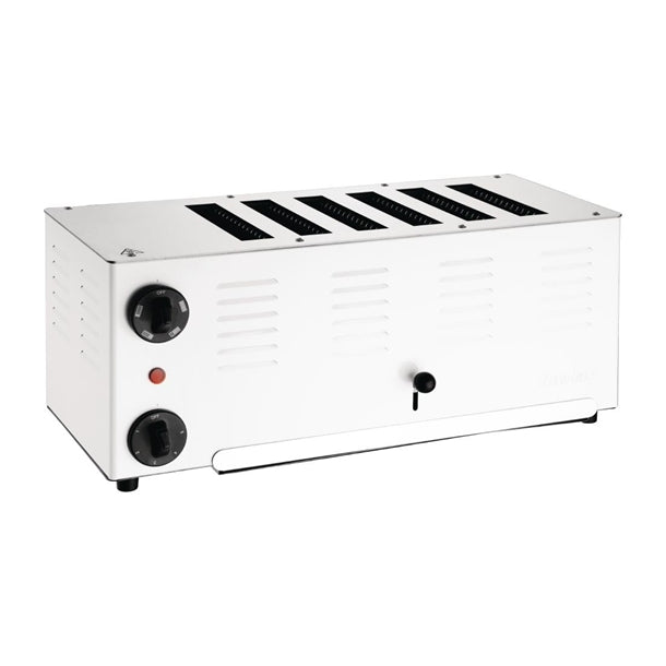 Rowlett Regent 6 Slot Toaster White with 2x Additional Elements ch176