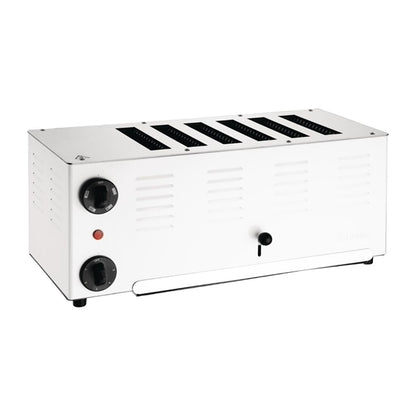Rowlett Regent 6 Slot Toaster White with 2x Additional Elements ch176