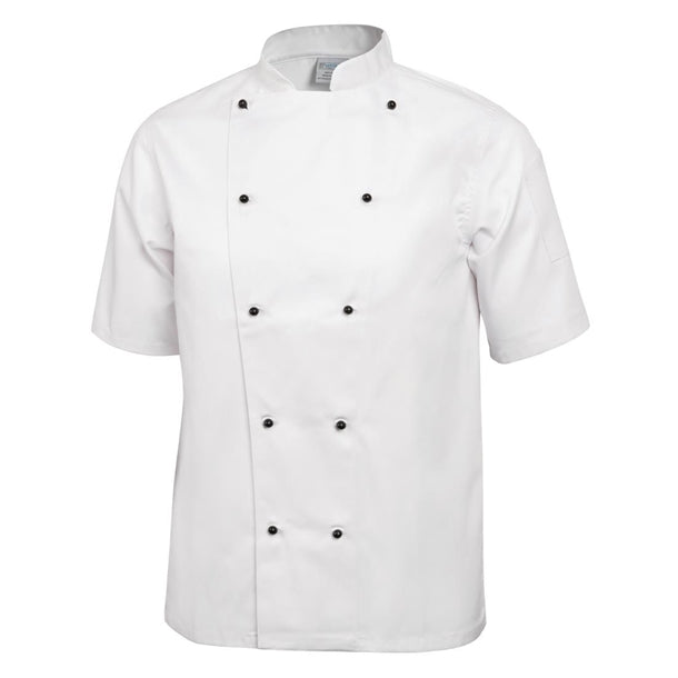 Whites Chicago Unisex Chef Jacket Short Sleeve White p_dl711
