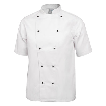 Whites Chicago Unisex Chef Jacket Short Sleeve White p_dl711