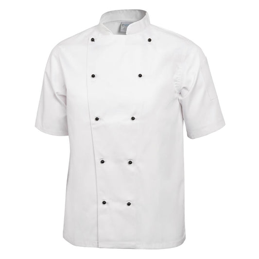 Whites Chicago Unisex Chef Jacket Short Sleeve White p_dl711