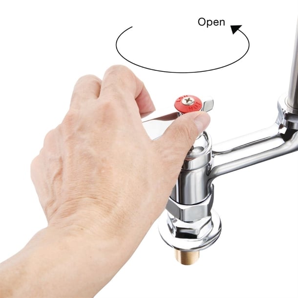 Vogue Twin Pedestal Mini Pre-Rinsers dl832
