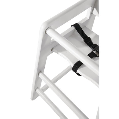 Bolero Wooden High Chair Antique White Finish dl833