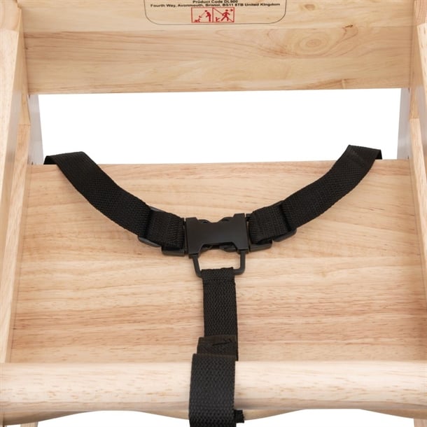 Bolero Wooden Highchair Natural Finish dl900