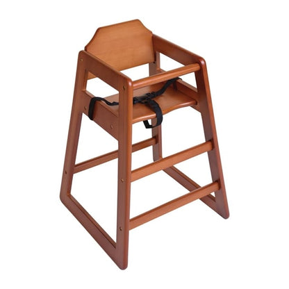 Bolero Wooden Highchair Dark Wood Finish dl901