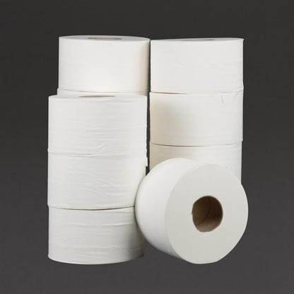 Jantex Mini Jumbo Roll Refill 2ply 150m (12 Pack) dl918