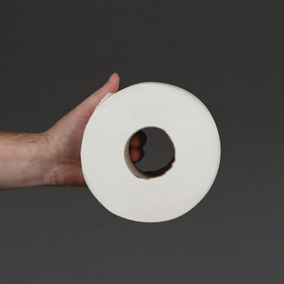Jantex Mini Jumbo Roll Refill 2ply 150m (12 Pack) dl918