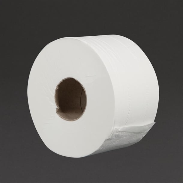 Jantex Mini Jumbo Roll Refill 2ply 150m (12 Pack) dl918