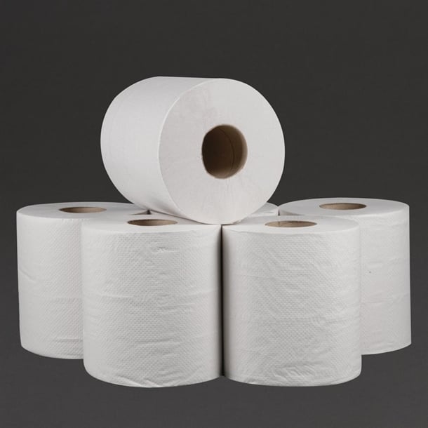 Jantex Centrefeed White Rolls 2-Ply 120m (6 Pack) dl920