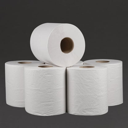 Jantex Centrefeed White Rolls 2-Ply 120m (6 Pack) dl920
