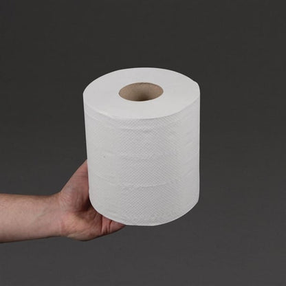 Jantex Centrefeed White Rolls 2-Ply 120m (6 Pack) dl920