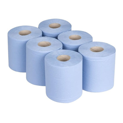 Jantex Centrefeed Blue Rolls 2-Ply 120m (6 Pack) dl921