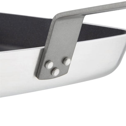 Vogue Aluminium Square Non-Stick Teflon Ribbed Skillet Pan 24cm dl942