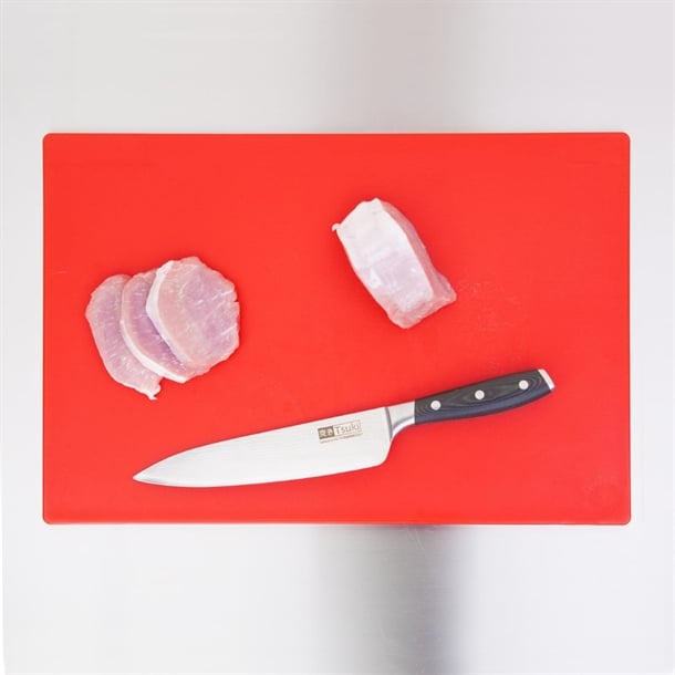 Hygiplas Extra Thick Low Density Red Chopping Board p_dm004