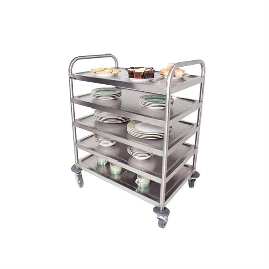Craven 5 Tier General Purpose and Cleaning Trolley With Brakes dm341