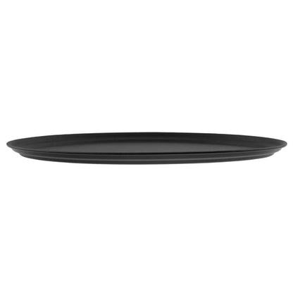 Cambro Camtread Large Fibreglass Oval Non-Slip Tray Black 600mm dm783