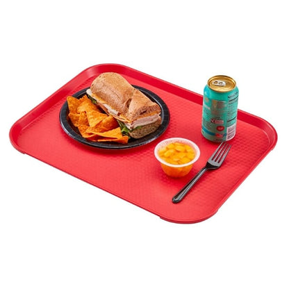 Cambro Polypropylene Fast Food Tray Red 410mm dm800