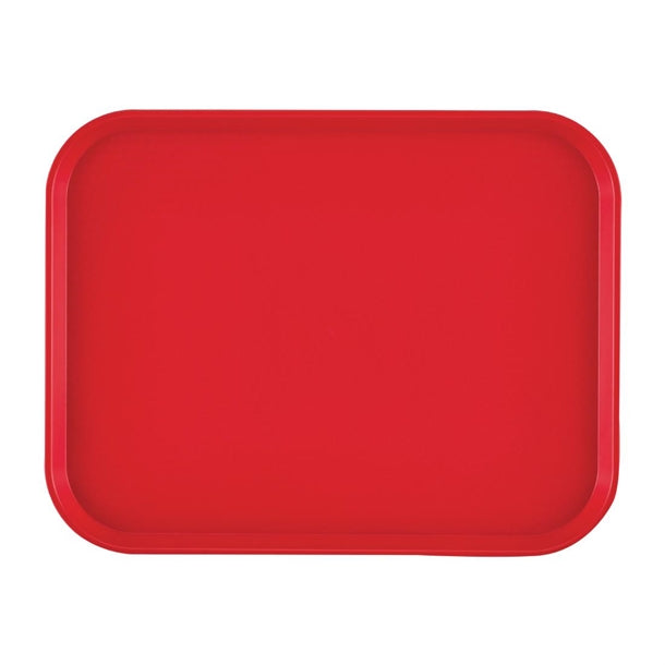 Cambro Polypropylene Fast Food Tray Red 410mm dm800