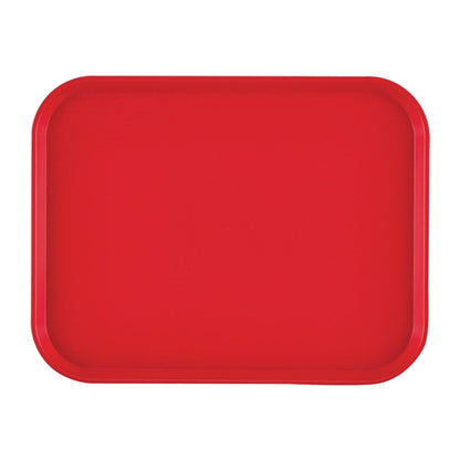 Cambro Polypropylene Fast Food Tray Red 410mm dm800